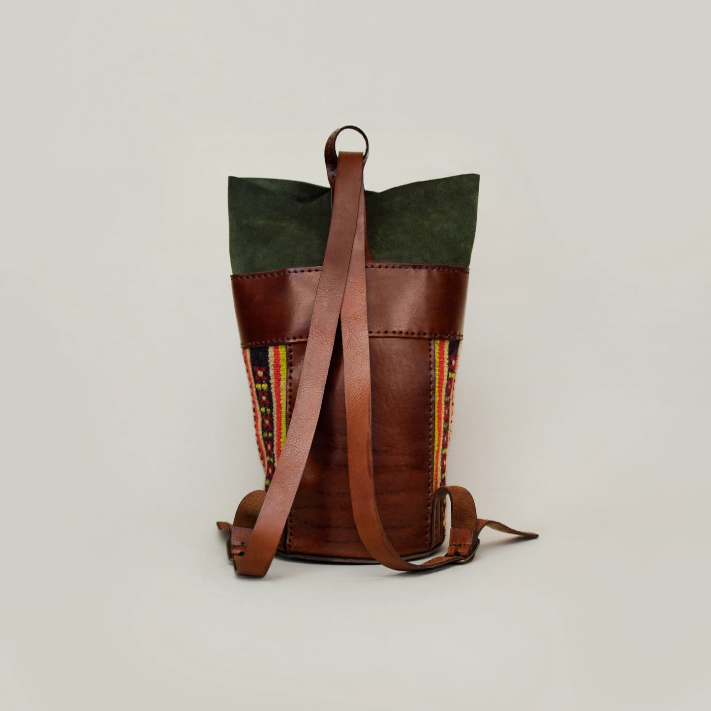 Backpack with flowers