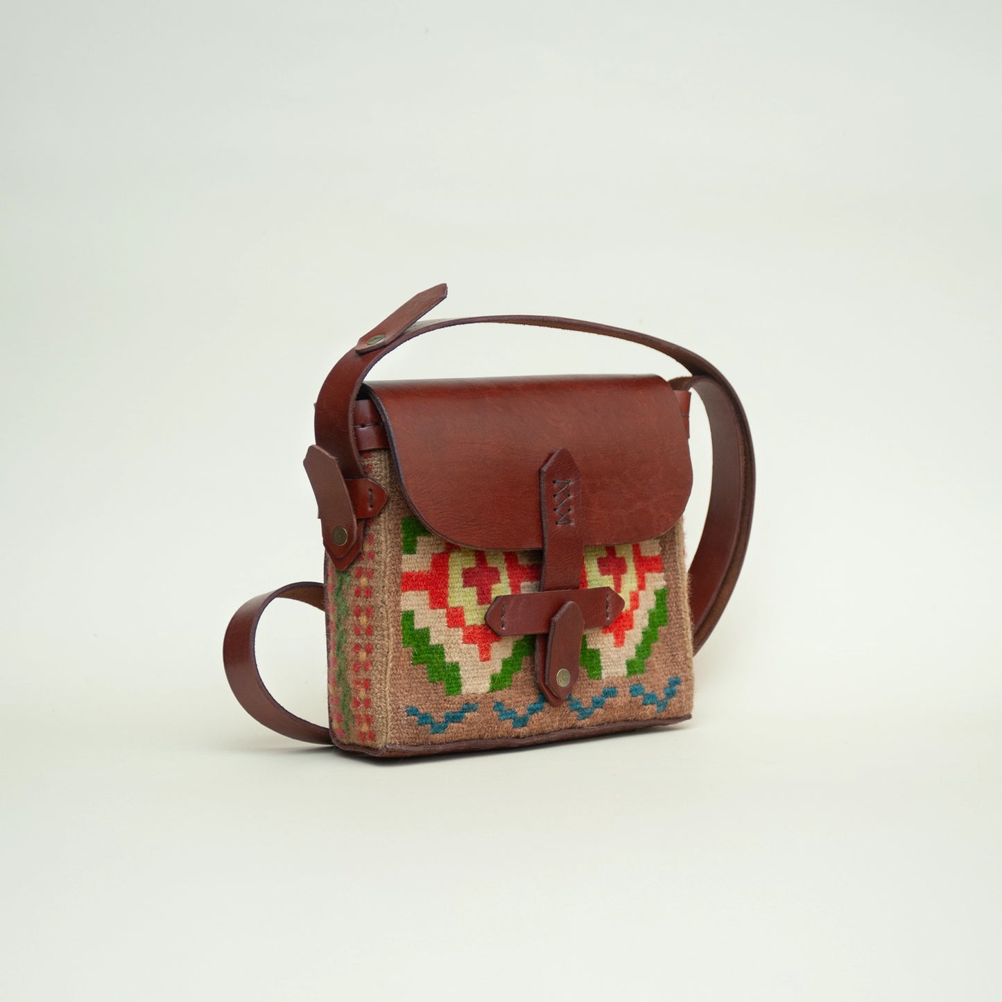 Cross Pattern Cross Body Bag