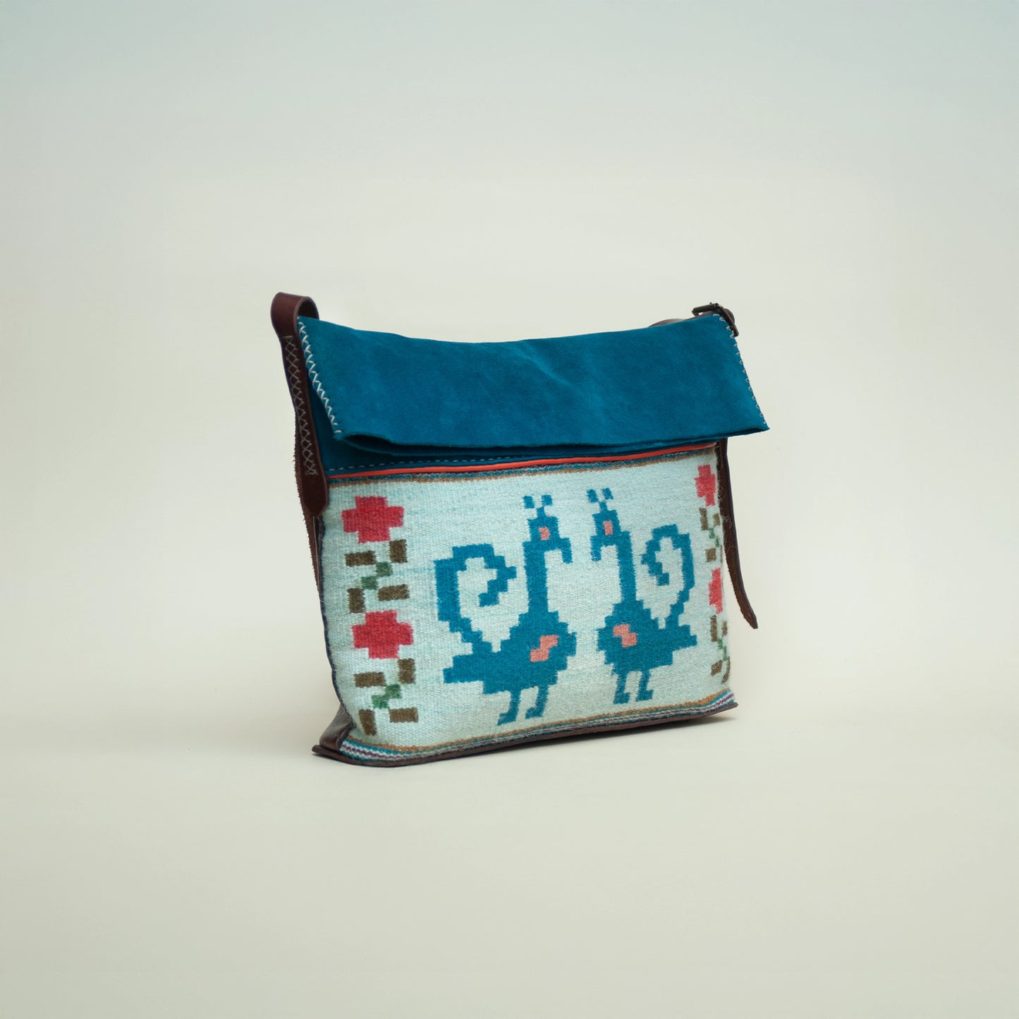 Indigo Vulture Crossbody Bag