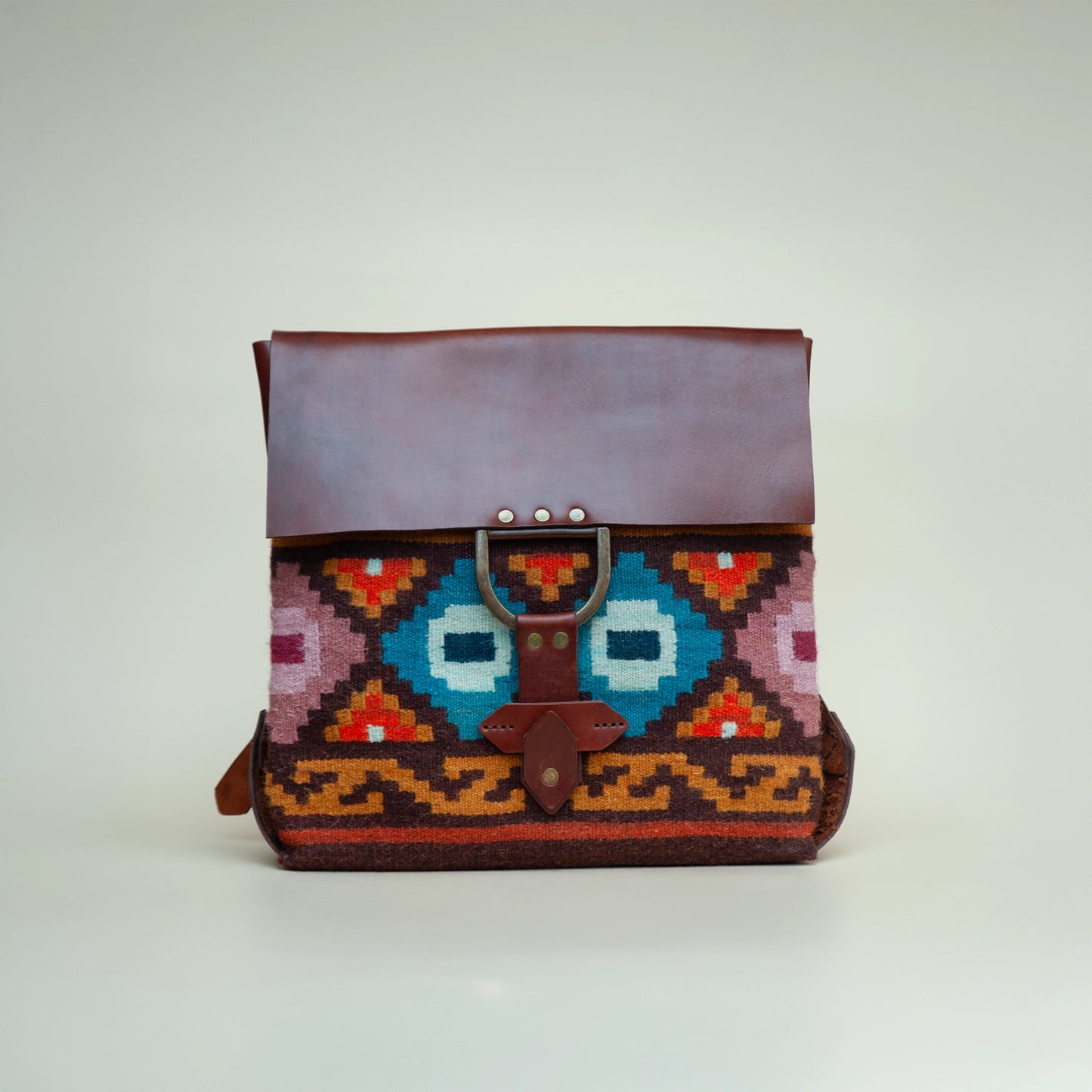 Multicolor Wool Backpack