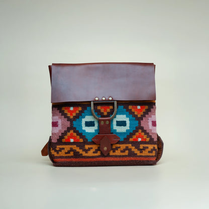 Multicolor Wool Backpack