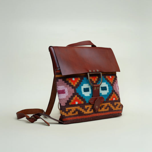 Multicolor Wool Backpack