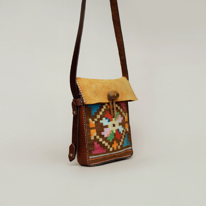 Flower messenger bag