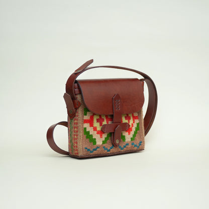 Cross Pattern Cross Body Bag