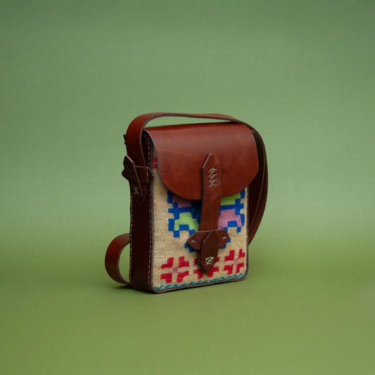 Crossbody Bag with Georgian Ornament