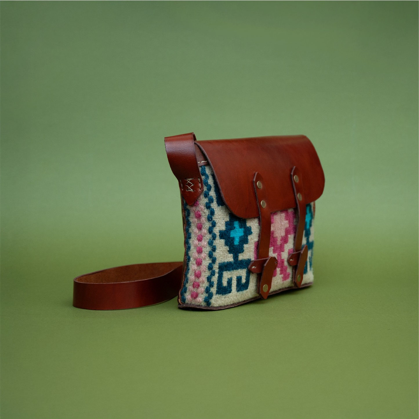 Traditional Pattern Crossbody Bag